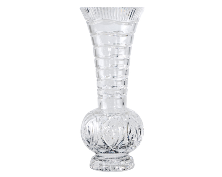 08. Crystal Prague Vase, 30.4cm